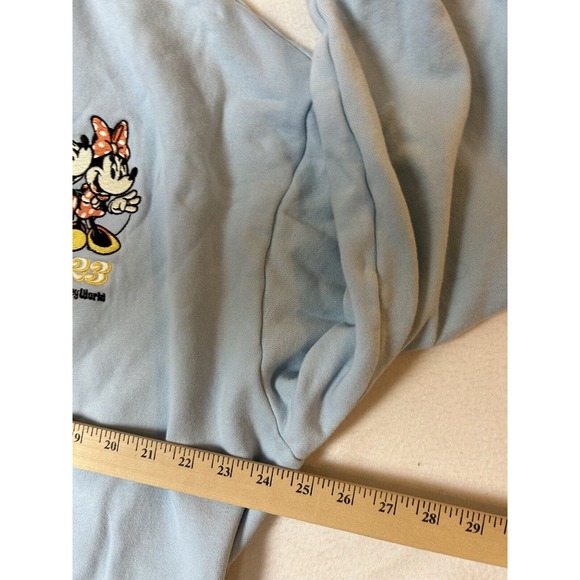 Walt Disney World Hoodie Adult Large Blue 2023 Mickey Minnie Mouse Castle - Picture 4 of 8